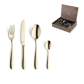 Amefa - Ménagère 24 pièces Oxford - Champagne Amefa - Oxford 24-delige Bestekset - Champagne Bestekset Amefa