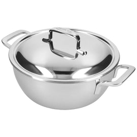 Demeyere - Intense 5 Marmite conique 24 cm avec couvercle à double paroi Bezig met laden...