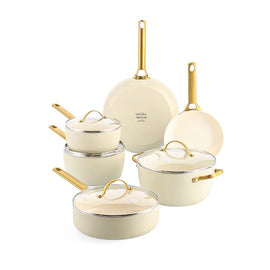 GreenPan - Ensemble de poêles Padova Cream White 10 pièces Bezig met laden...