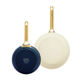 GreenPan - Set de poêles Padova Oxford Blue 2 pièces avec revêtement antiadhésif en céramique 20/26 cm Bezig met laden...