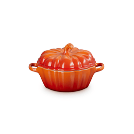 Le Creuset - Mini rôtissoire/plat à ragoût citrouille orange-rouge 0,35 L Le Creuset - Mini-braad/Stoofpan Pompoen Oranjerood 0,35 L Le Creuset