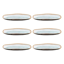 Médard de Noblat - Petit Bol de Service Shadow Aqua 23 x 11 cm (lot de 6) Bezig met laden...