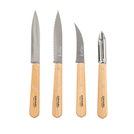 Opinel - Set de couteaux 4 pièces Les Essentiels Petit - Bois de hêtre Bezig met laden...