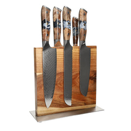 Shinrai Knives - Ensemble de 6 couteaux Eclipse + bloc à couteaux double face Cito Shinrai Knives - Eclipse 6-delige Messenset + Messenblok Cito dubbelzijdig Messenset met blok Shinrai Knives