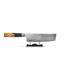 Shinrai Japon - Couteau Epoxy Onyx Damas Nakiri 18 cm Shinrai Knives - Epoxy Onyx Damascus Nakiri mes 18 cm Nakirimes Shinrai Knives