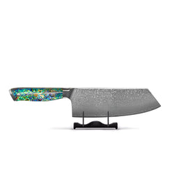 Couteau Nakiri Damas Mother of Pearl Jewels 20 cm Shinrai Knives - Parelmoer Jewels Serie 5-delige Damascus Messenset Messenset Shinrai Knives