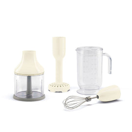 Smeg - Accessoires | Ensemble de 4 accessoires : crème, gobelet, hachoir, fouet, presse-purée Bezig met laden...