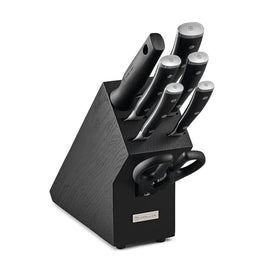 Wusthof - Coffret de 6 couteaux Classic Ikon avec bloc à couteaux noir Bezig met laden...