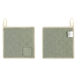 Witloft - Maniques en coton recyclé (2 pcs.) - Pistache Bezig met laden...