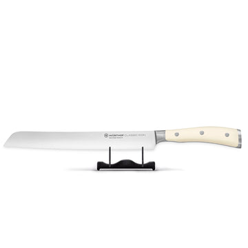Wusthof - Classic Ikon Broodmes Creme met dubbele kartelrand 23 cm