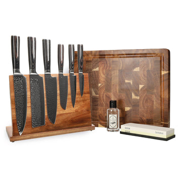 Couteaux Shinrai - Mega Bundle Epoxy Onyx - Tout ce dont vous avez besoin