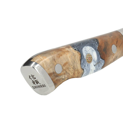 Shinrai Knives - Couteau de chef Damas série Eclipse 20 cm