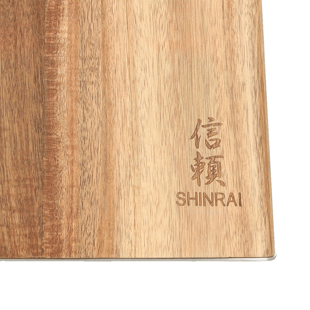 Shinrai Knives - Bloc à couteaux magnétique Cito simple face - Bois d'acacia
