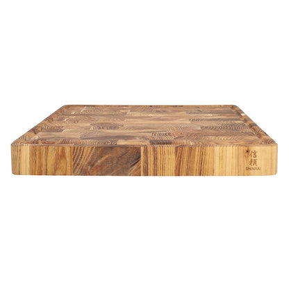Shinrai Japan - Planche à découper de luxe en bois de teck - 40 x 30 x 4,5 cm