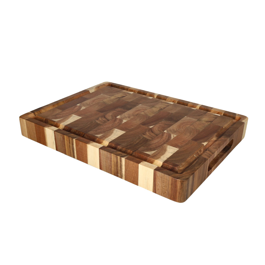 Planche à découper de luxe en bois d&#39;acacia - 41 x 30 x 4,5 cm