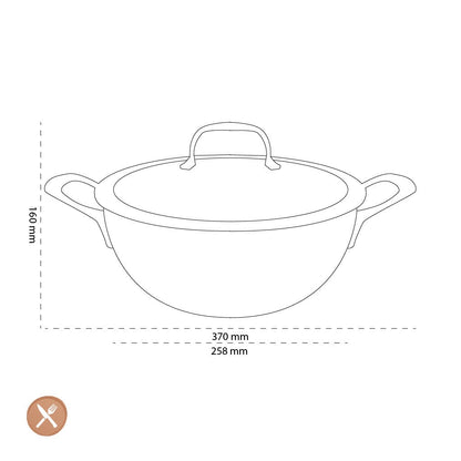 Demeyere - Atlantis 7 Conische sudderpan met deksel 24 cm Braadpan Demeyere 
