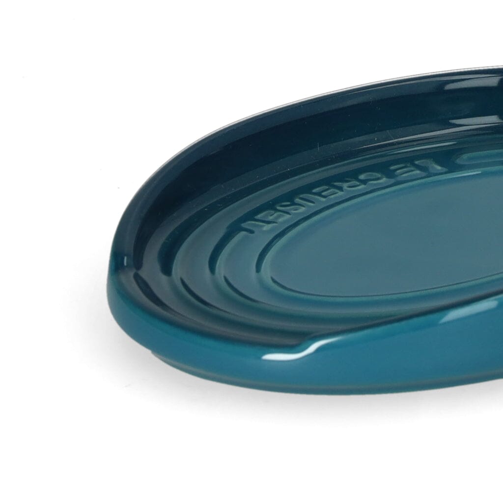Le Creuset - Lepelhouder ovaal Deep Teal 15cm Keukengerei houder Le Creuset 