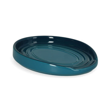 Le Creuset - Lepelhouder ovaal Deep Teal 15cm Keukengerei houder Le Creuset 