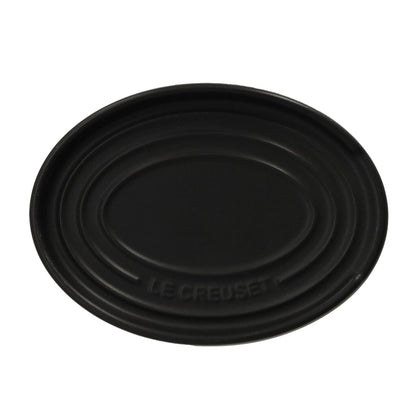 Le Creuset - Lepelhouder ovaal Mat Zwart 15cm Keukengerei houder Le Creuset 
