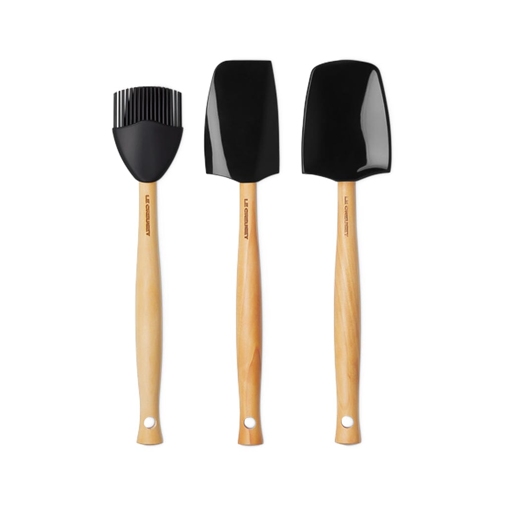 Le Creuset - Premium spatelset 3-delig Ebbenzwart Spatelset Le Creuset 