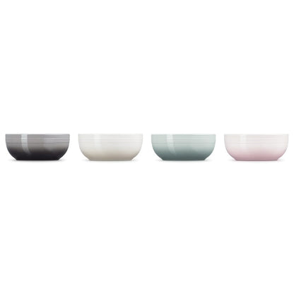 Le Creuset - Set van 4 Ontbijtkommen Coupe 16cm 0,77l Borden Le Creuset 