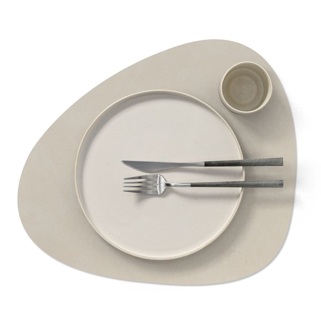 Lind DNA - Placemat Curve L Nupo Oester Wit Placemat Lind DNA 
