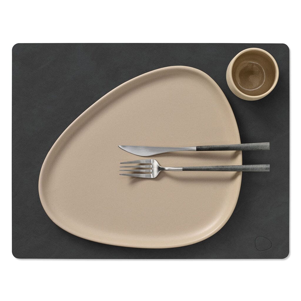 Lind DNA - Placemat Vierkant L Nupo Zwart Placemat Lind DNA 