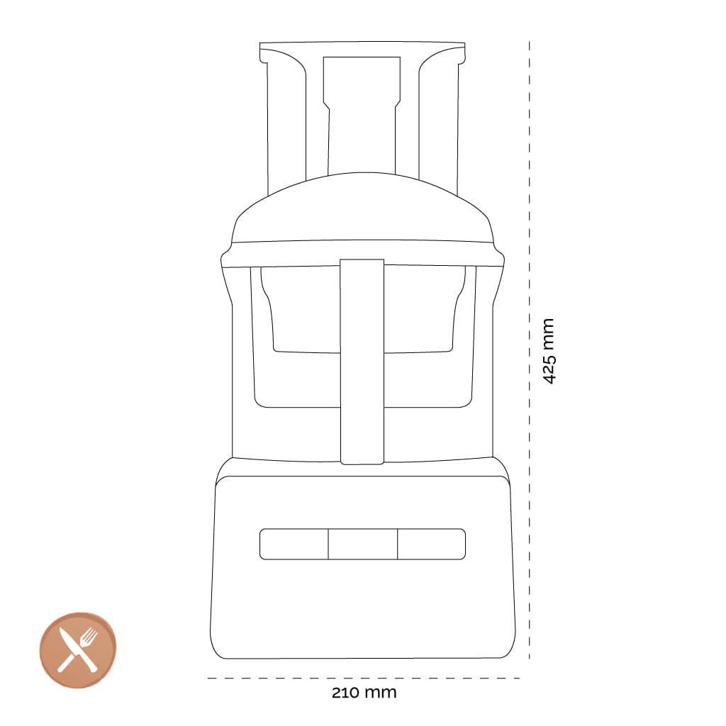 Magimix - CS 3200 XL Foodprocessor Mat Chroom Foodprocessor Magimix 