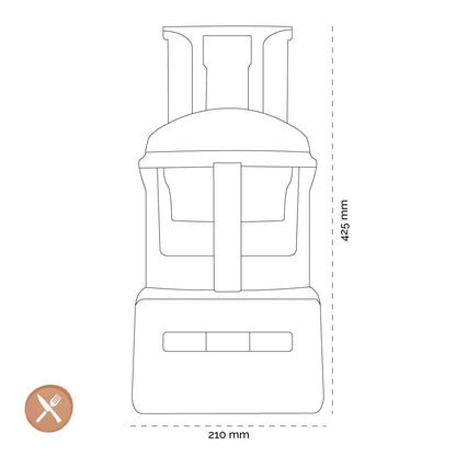 Magimix - CS 3200 XL Foodprocessor Mat Chroom Foodprocessor Magimix 