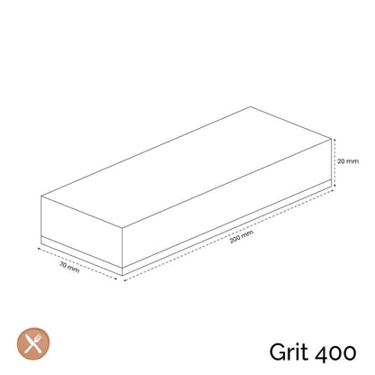 Satake - Whetstone Glass 400 grit Splash & Go Satake 