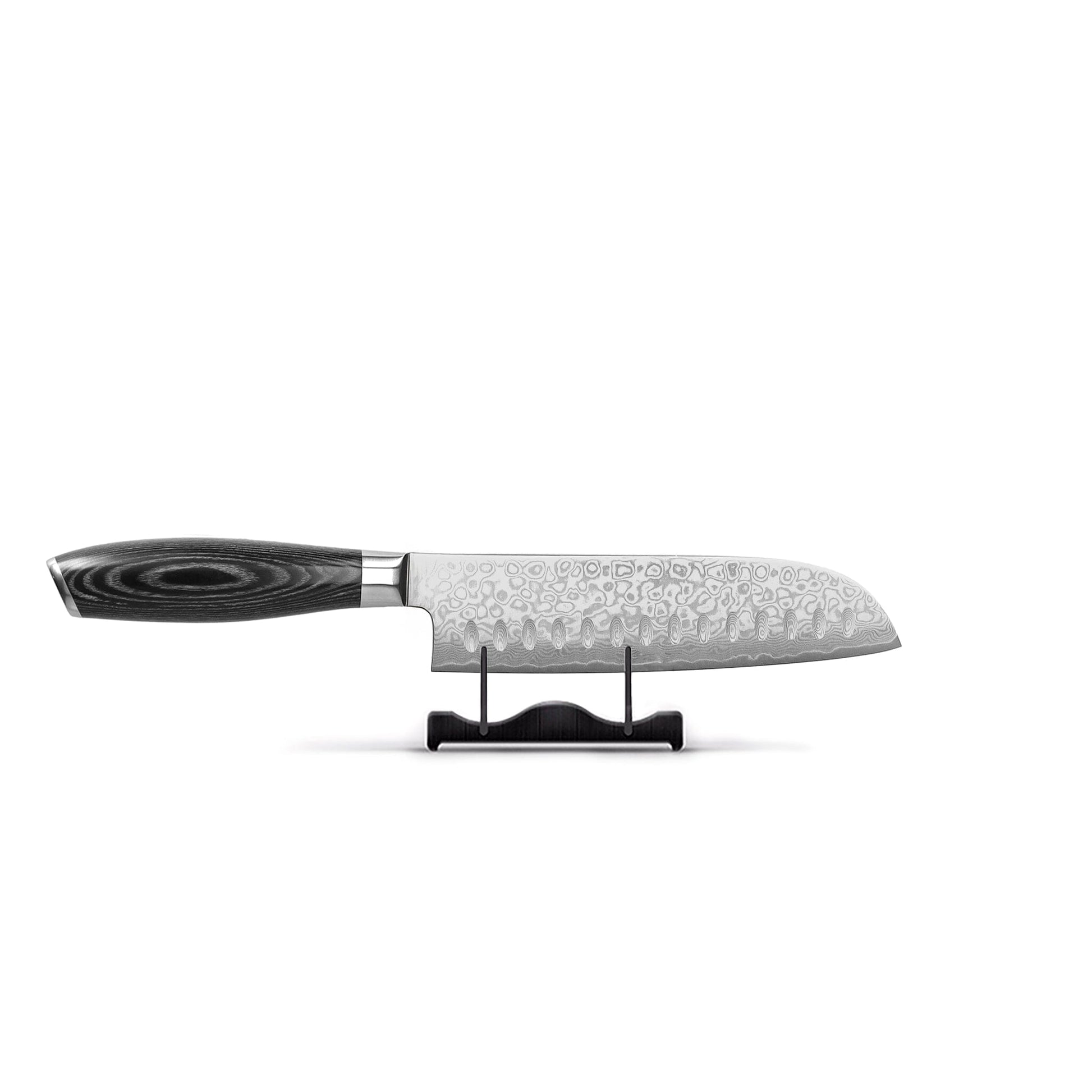Shinrai Knives - Damast Pakka Wood 2-delige Messenset - Koksmes + Santoku mes Messenset Shinrai Knives 