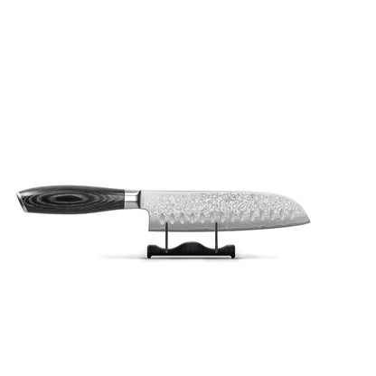 Shinrai Knives - Damast Pakka Wood 2-delige Messenset - Koksmes + Santoku mes Messenset Shinrai Knives 