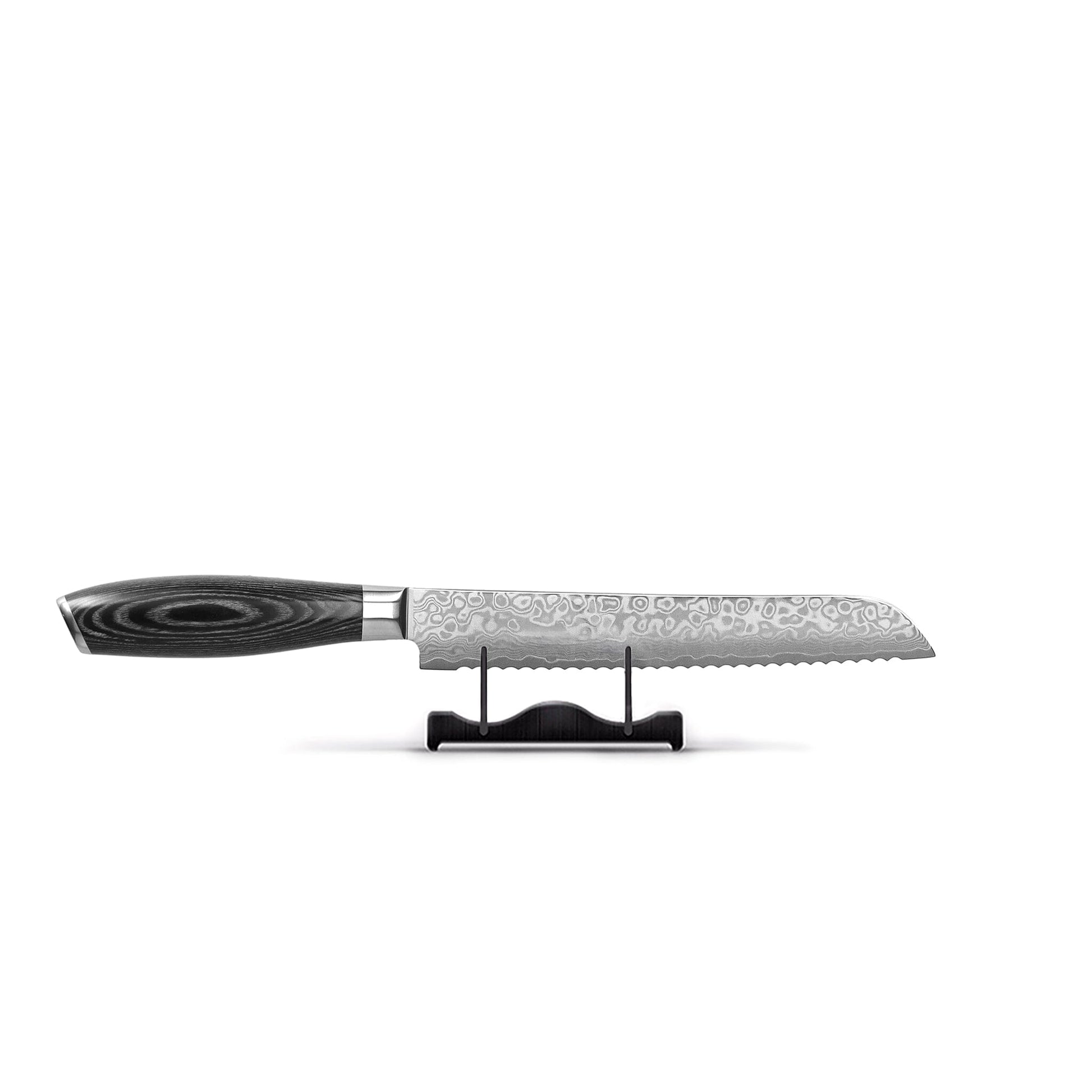 Shinrai Knives - Damast Pakka Wood 6-delige Messenset + Messenblok Rotate Messenset met blok Shinrai Knives 