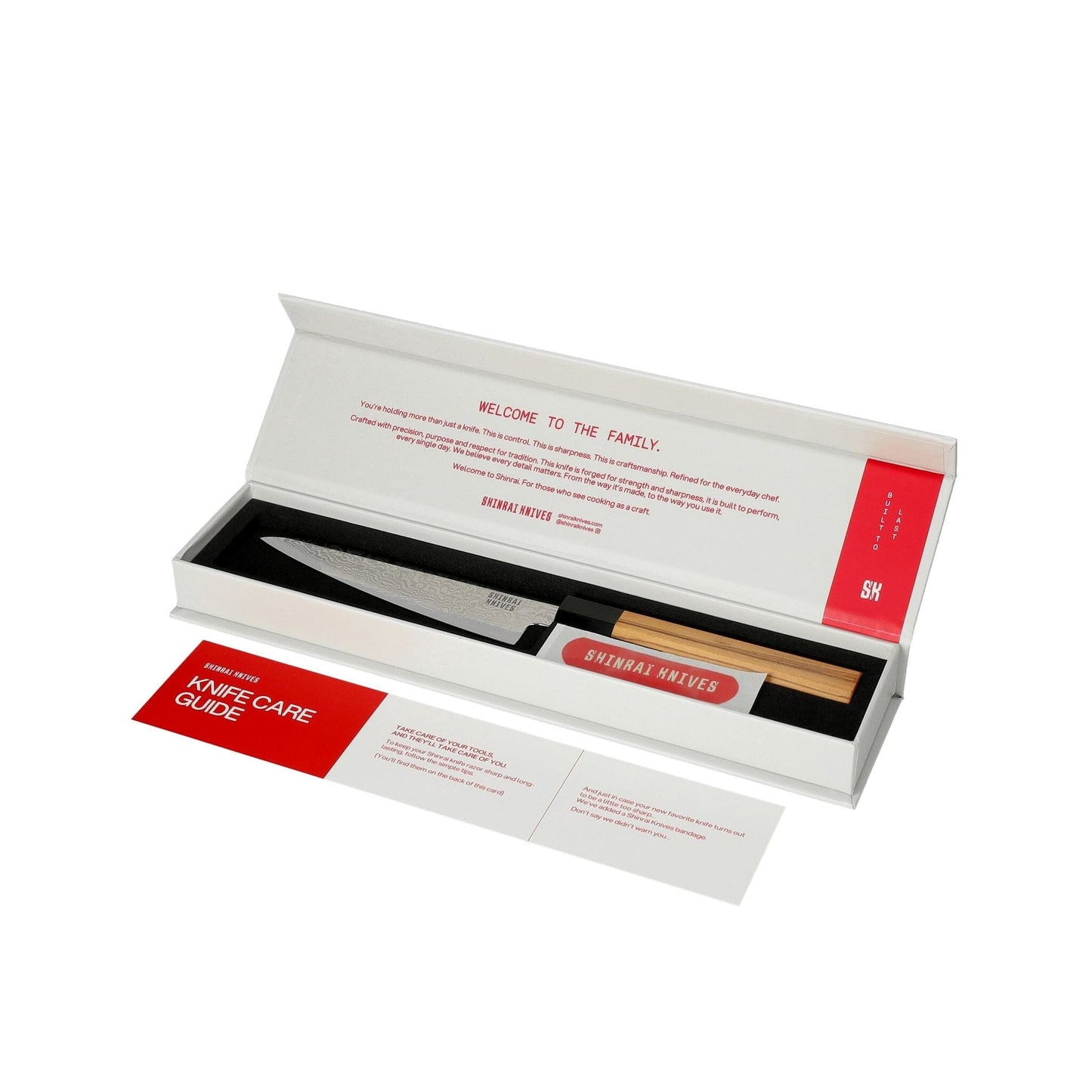 Shinrai Knives - Takumi Kaza Damascus Officemes 13 cm Officemes Shinrai Knives 