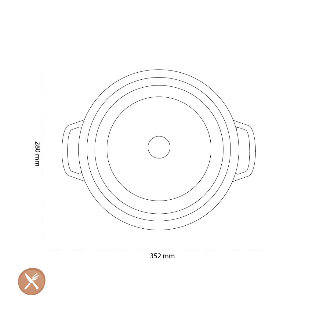 Staub - La Cocotte Braadpan 28 cm - Zwart Braadpan Staub 