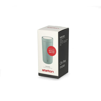 Stelton - To Go Click Thermosfles 0.2 l. - Stoffig Grijs Thermosfles Stelton 