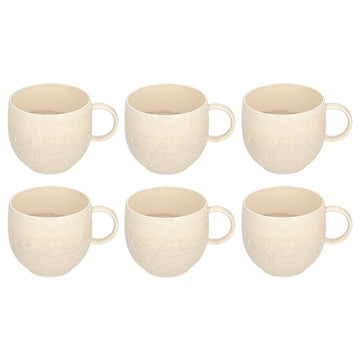 Villeroy & Boch - Perlemor Sand - Koffiemok 290ml, Set van 6 Koffiekopjes Villeroy & Boch 