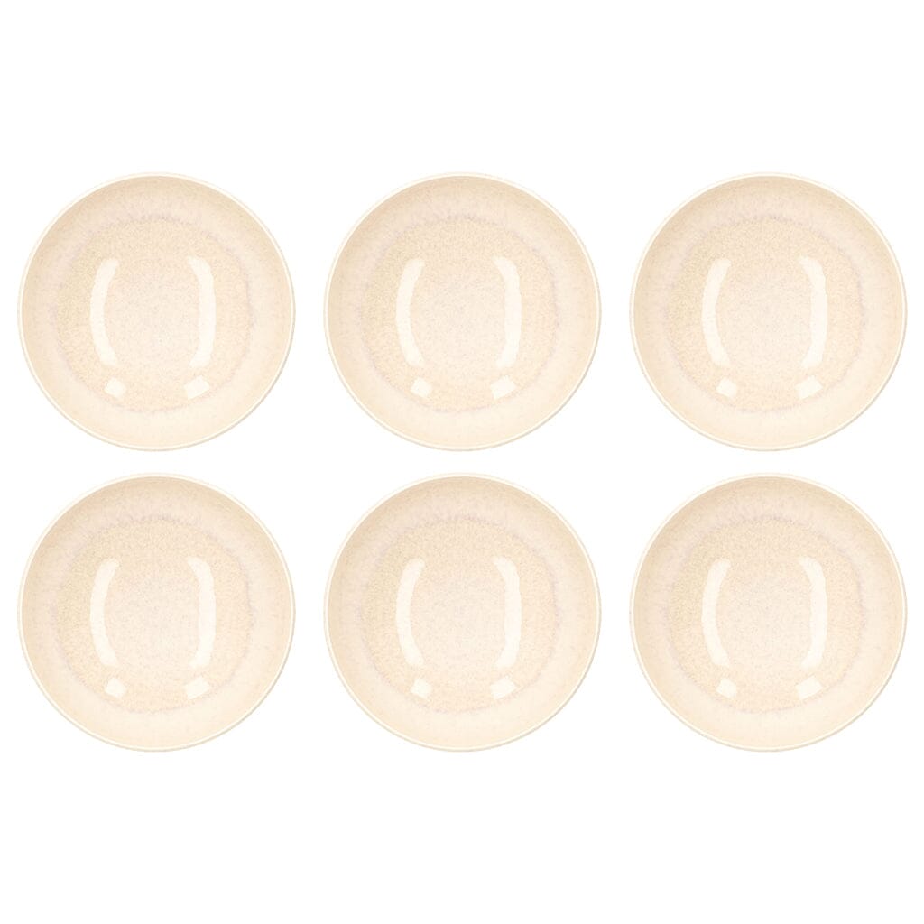 Villeroy & Boch - Perlemor Sand - Pastakom 22,2 cm, Set van 6 Borden Villeroy & Boch 