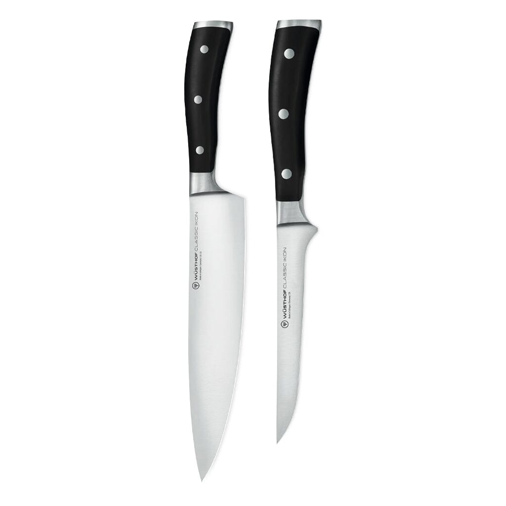 Wüsthof - Classic Ikon 2-delige Messenset - Koksmes + Fileermes Messenset Wusthof 