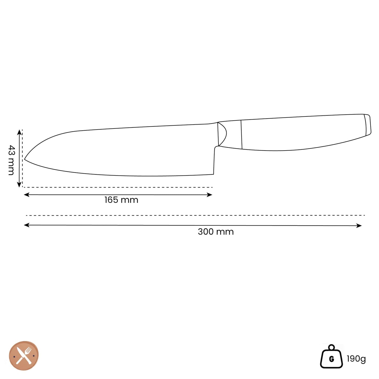 Yaxell - Ketu Santokumes 16,5 cm Santokumes Yaxell 