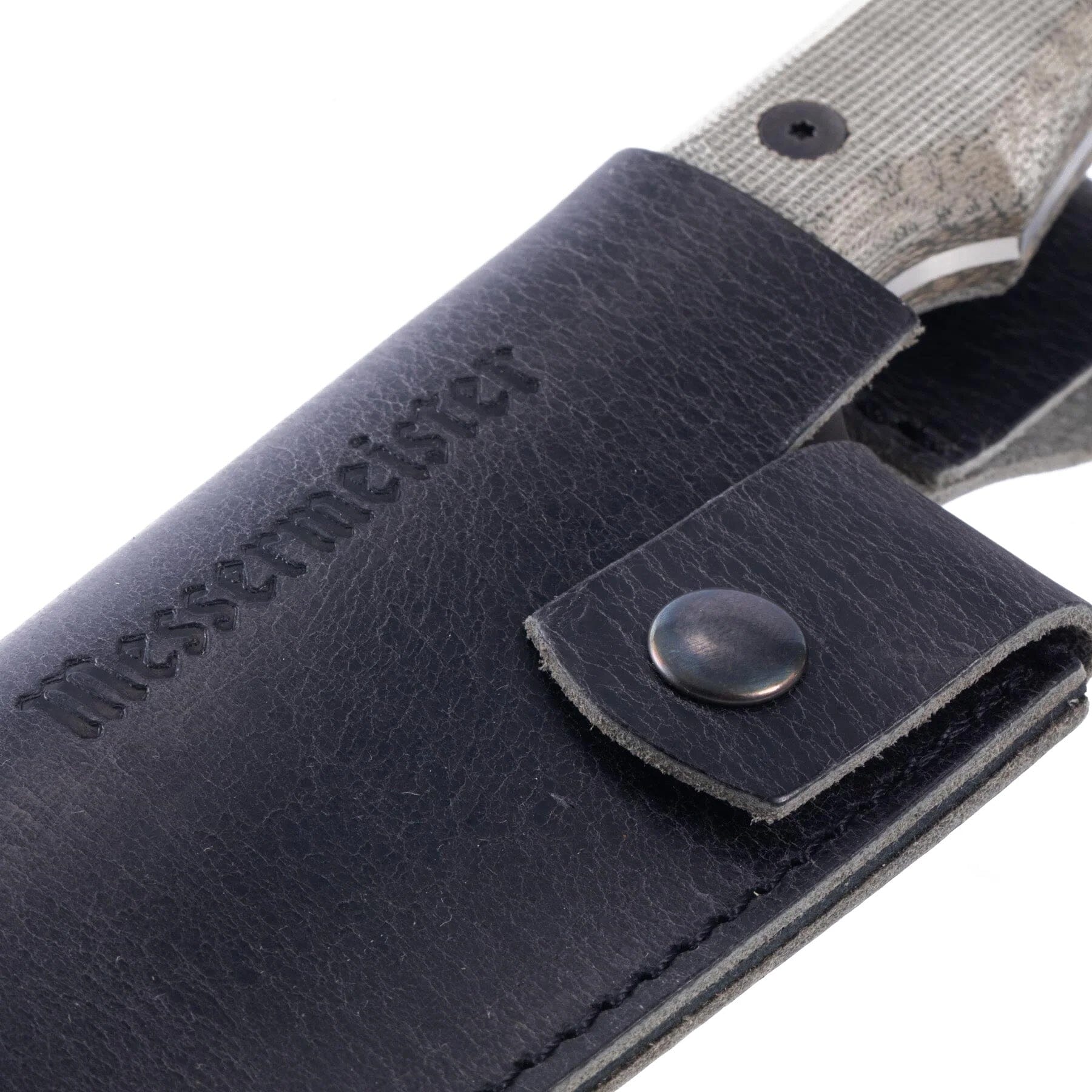 Messermeister - 20 cm lange leren schede voor het Overland koksmes Messen holster Messermeister 